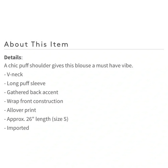 AFRM Mini Floral Cropped Long Puff Sleeve Wrap Blouse M - Picture 7 of 11